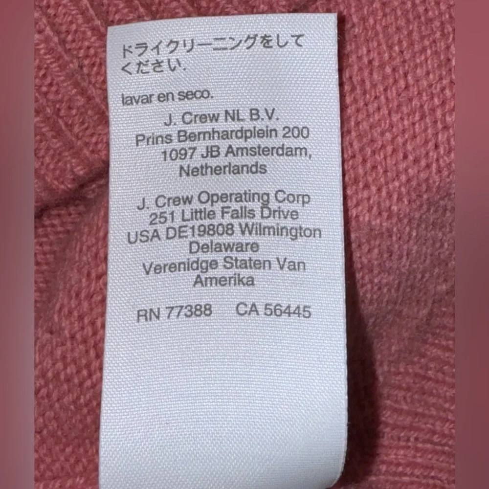 J Crew soft cashmere/wool mauve/pink sweater Size S. Slightly oversized.